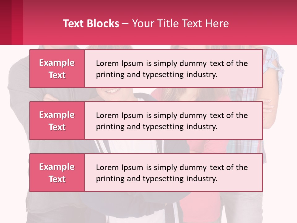 Teenagers Son Group PowerPoint Template