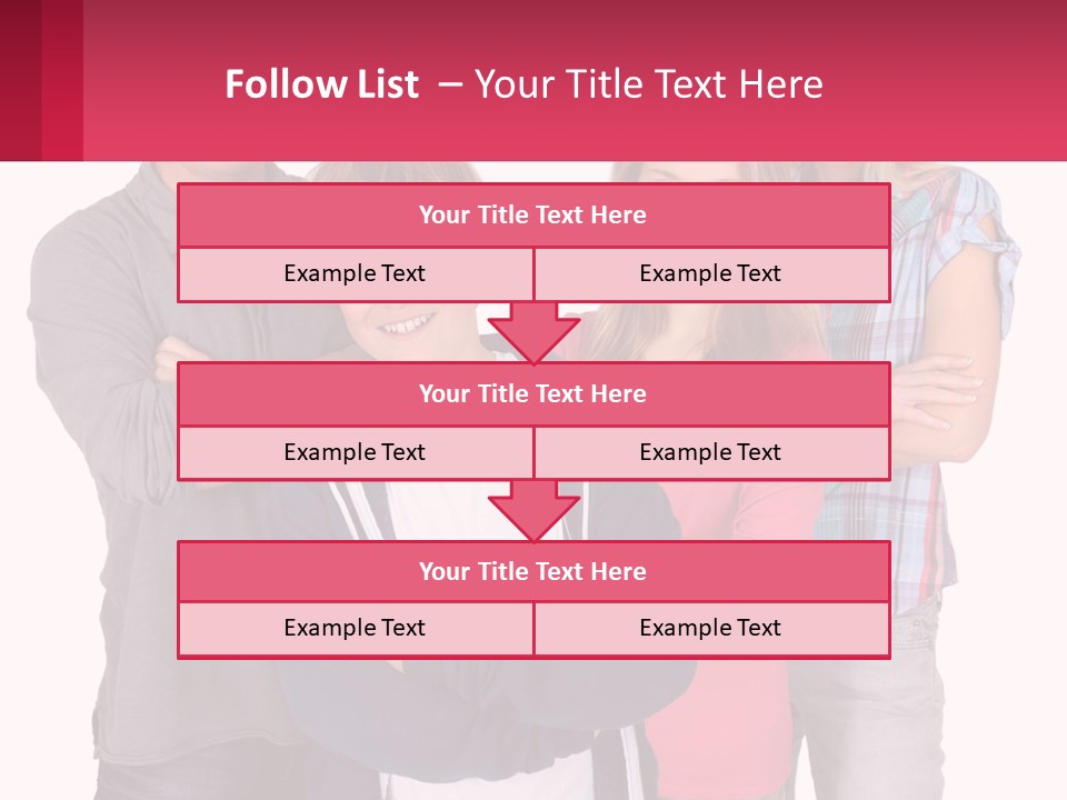 Teenagers Son Group PowerPoint Template