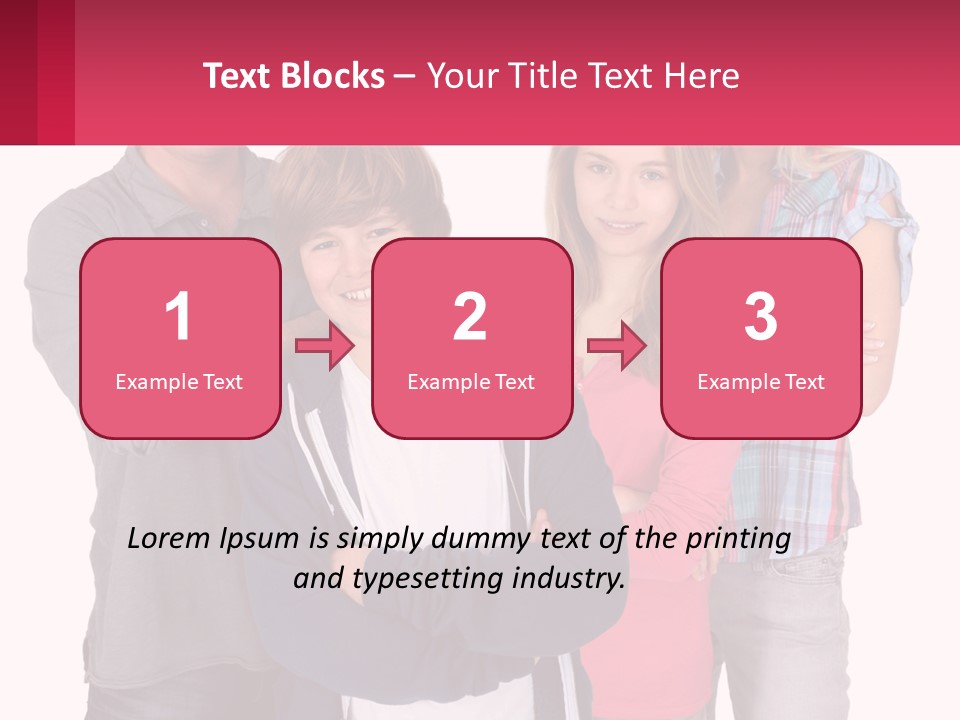 Teenagers Son Group PowerPoint Template