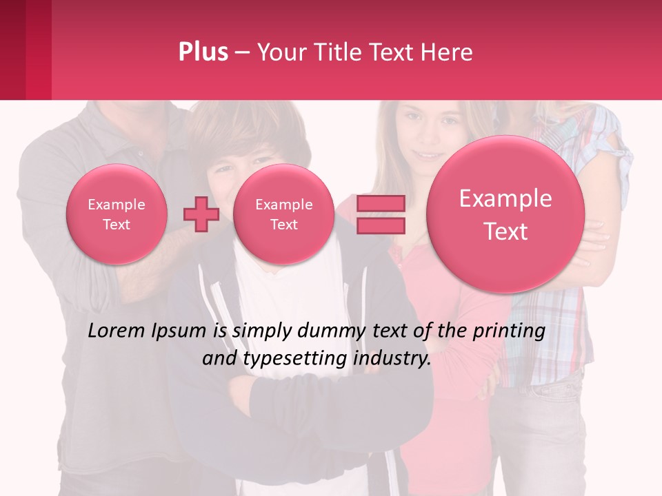 Teenagers Son Group PowerPoint Template