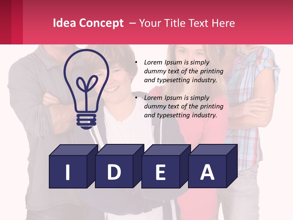 Teenagers Son Group PowerPoint Template