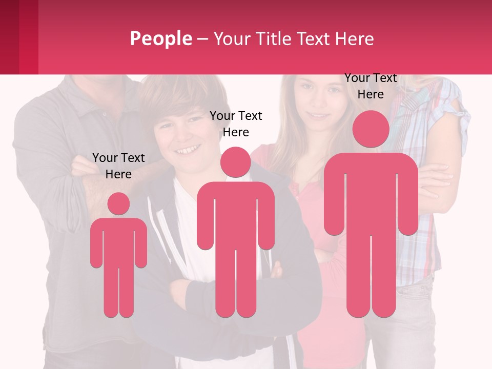 Teenagers Son Group PowerPoint Template