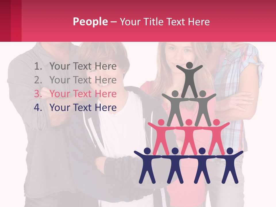 Teenagers Son Group PowerPoint Template