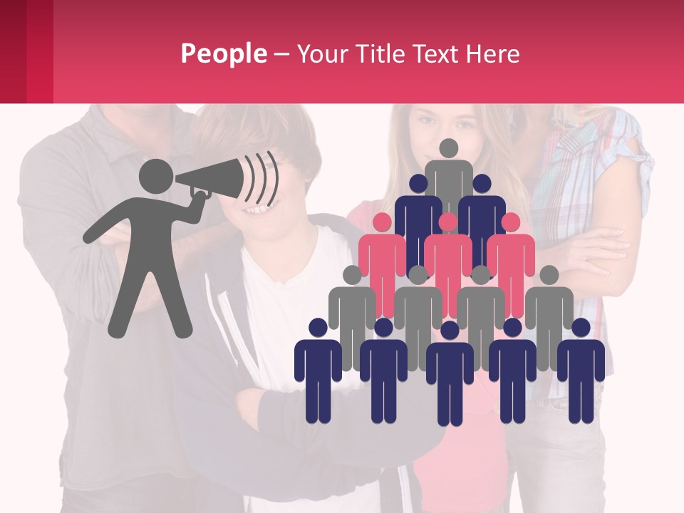 Teenagers Son Group PowerPoint Template