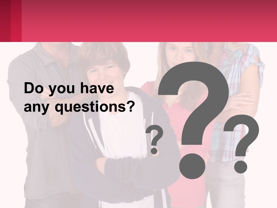 Teenagers Son Group PowerPoint Template