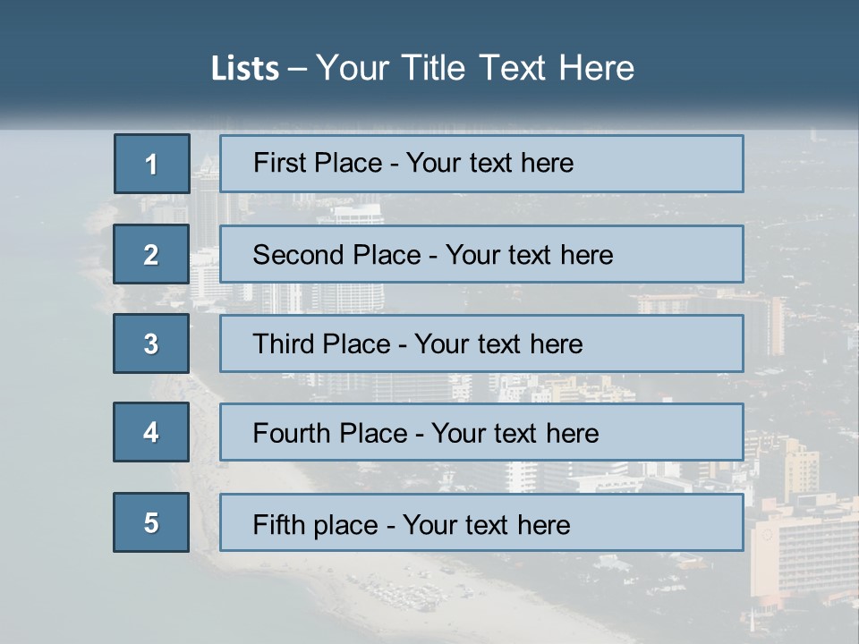 Clear Florida Recreation PowerPoint Template