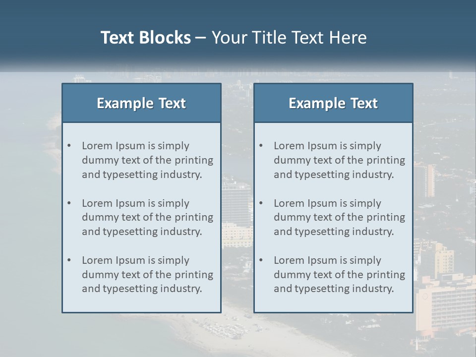 Clear Florida Recreation PowerPoint Template