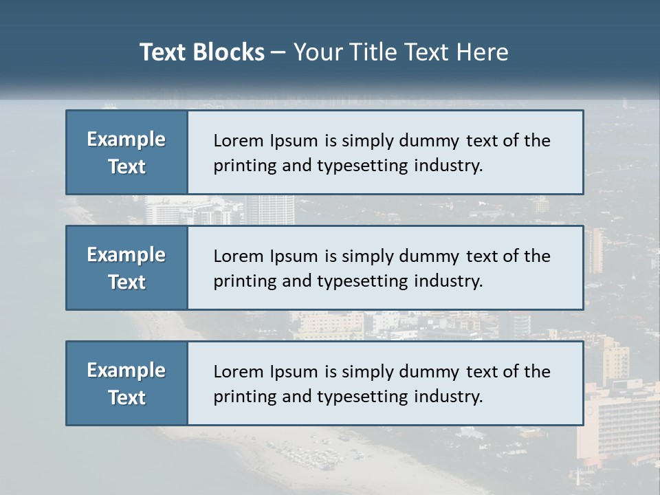 Clear Florida Recreation PowerPoint Template