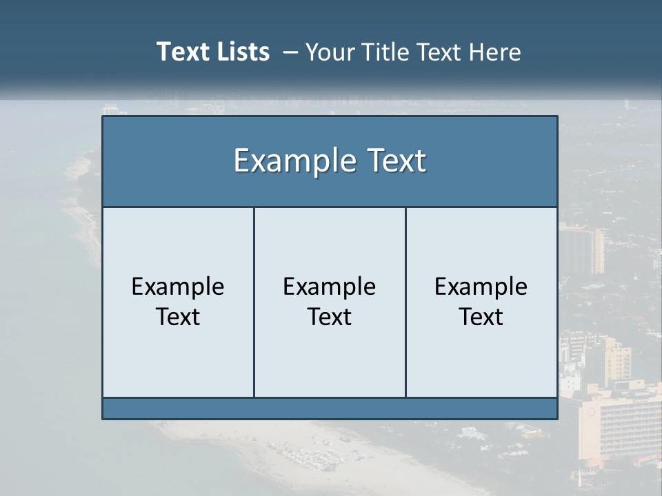 Clear Florida Recreation PowerPoint Template