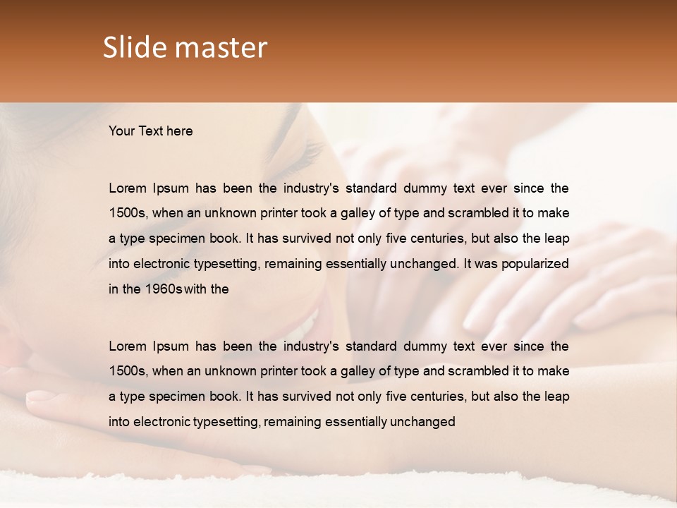 Wellness Girl Hand PowerPoint Template