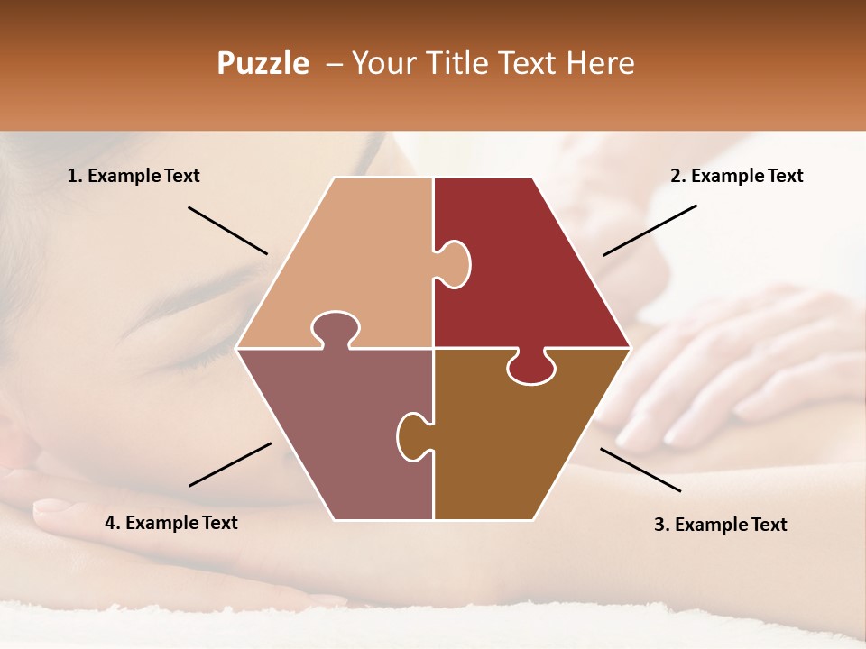 Wellness Girl Hand PowerPoint Template