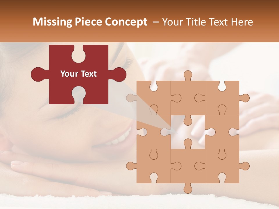 Wellness Girl Hand PowerPoint Template