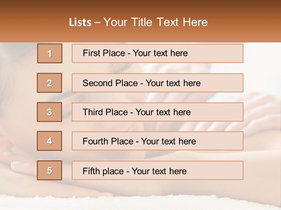Wellness Girl Hand PowerPoint Template