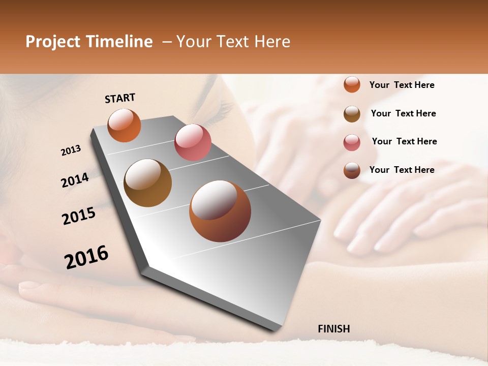 Wellness Girl Hand PowerPoint Template