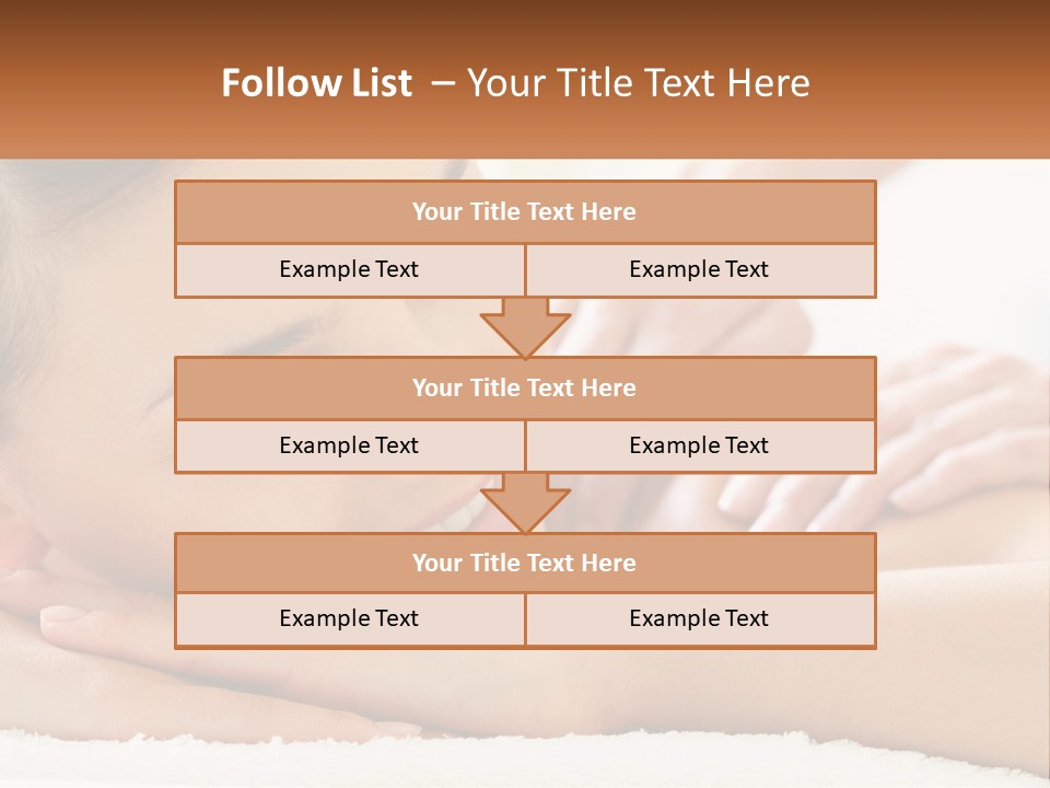 Wellness Girl Hand PowerPoint Template