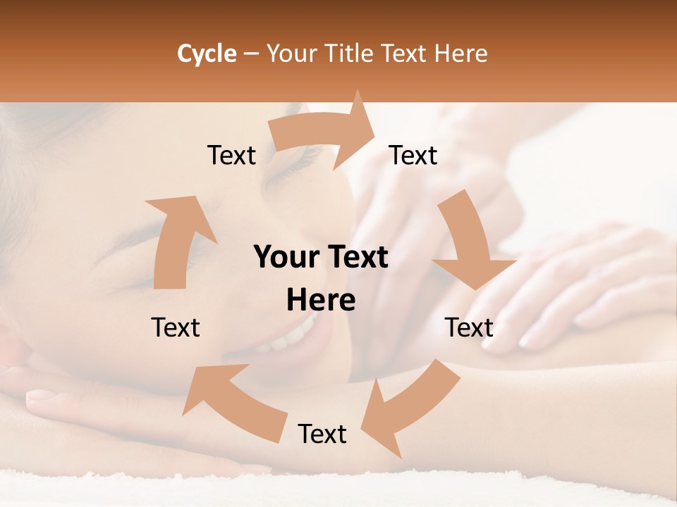 Wellness Girl Hand PowerPoint Template