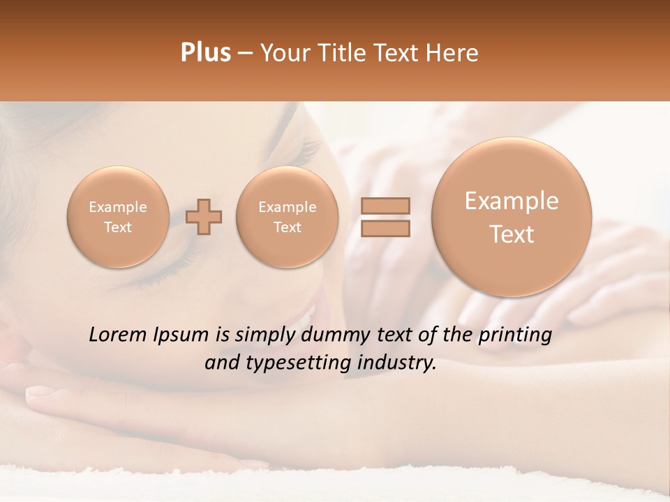 Wellness Girl Hand PowerPoint Template