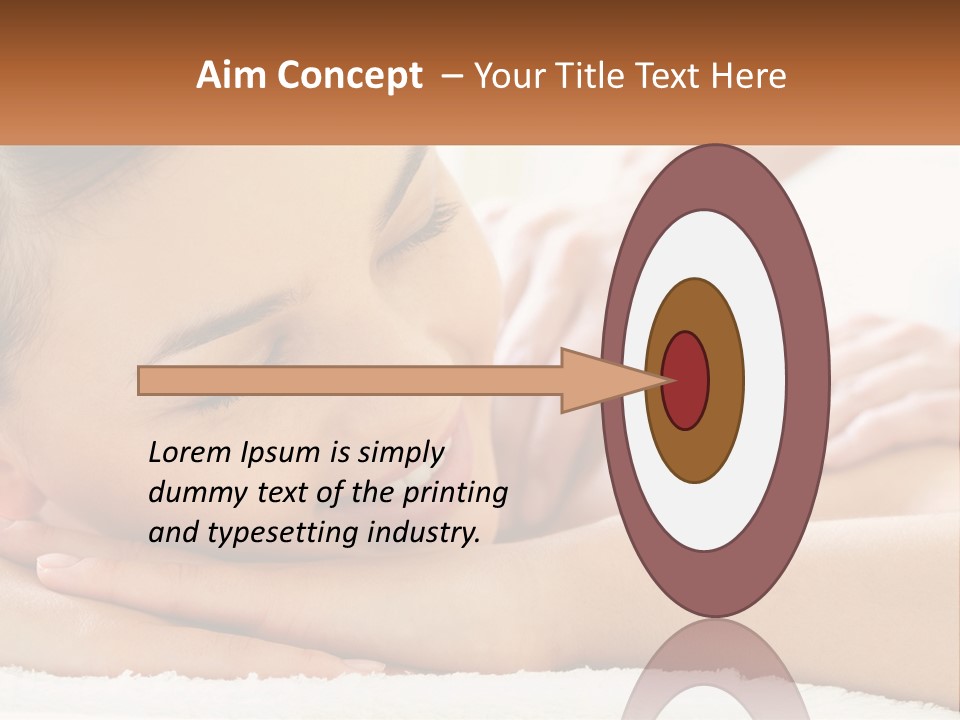 Wellness Girl Hand PowerPoint Template