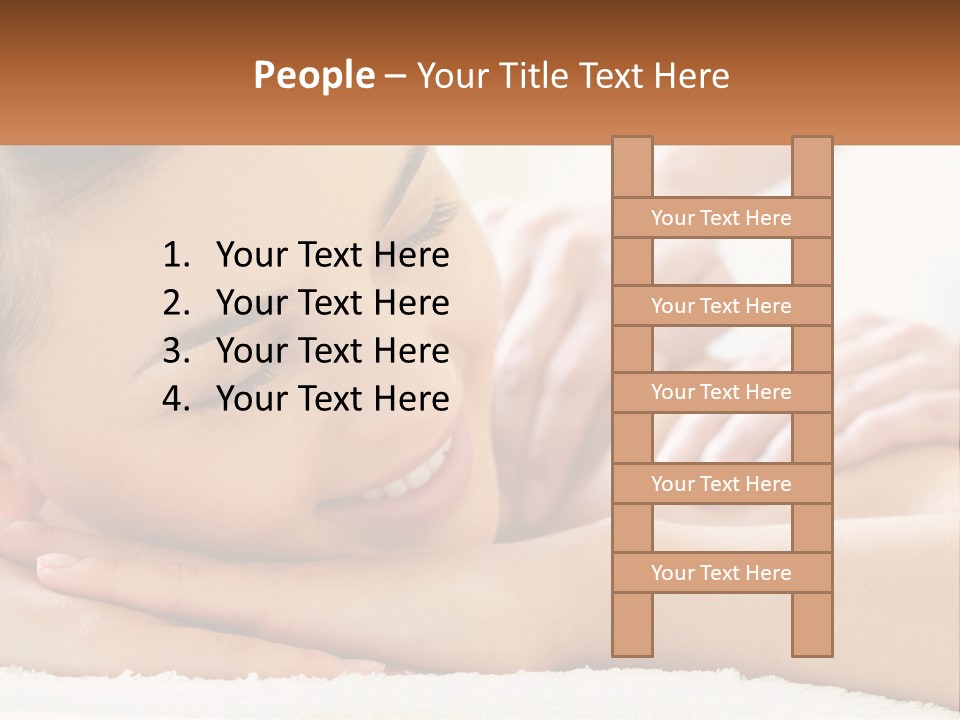 Wellness Girl Hand PowerPoint Template