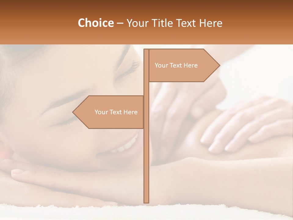 Wellness Girl Hand PowerPoint Template