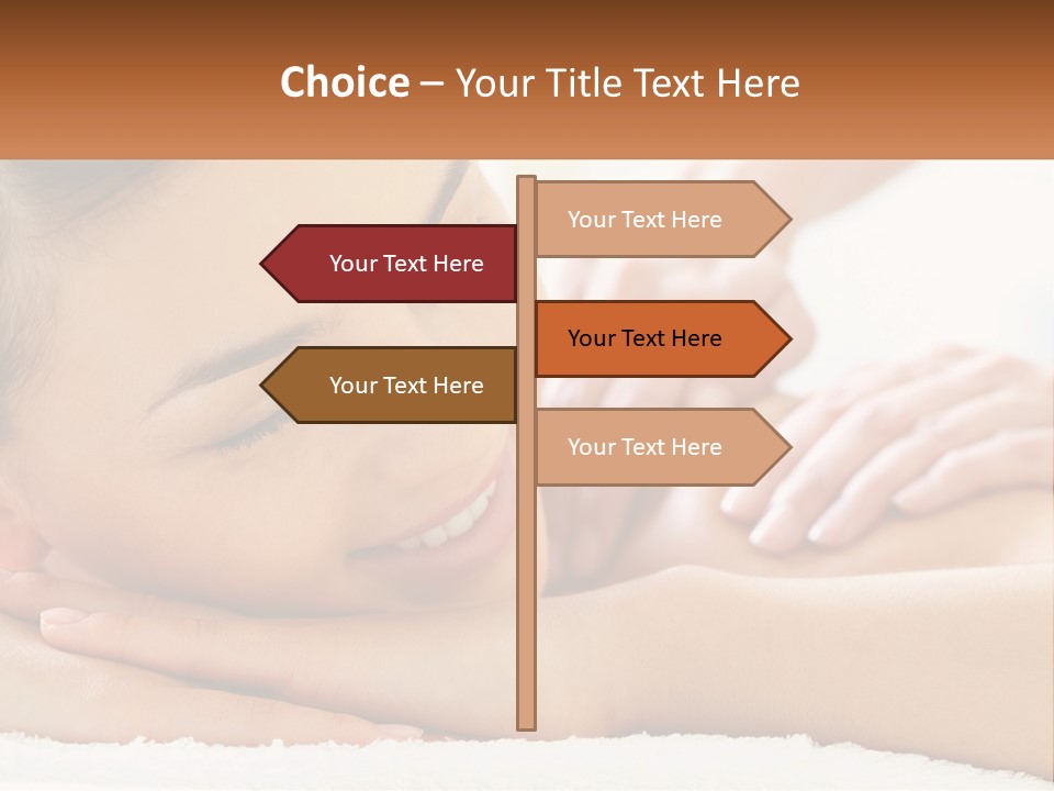 Wellness Girl Hand PowerPoint Template