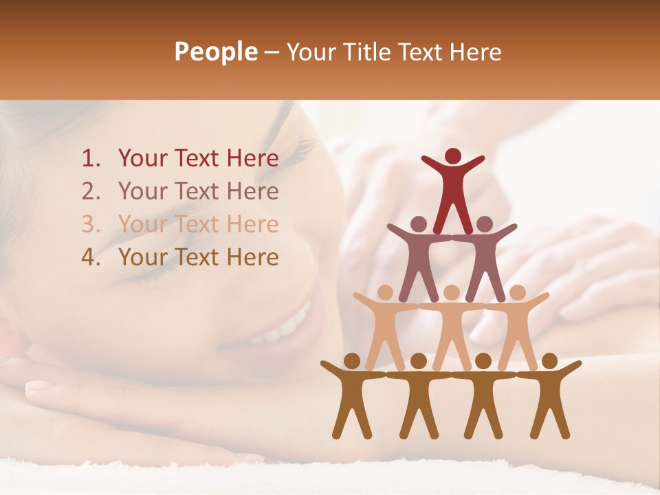 Wellness Girl Hand PowerPoint Template