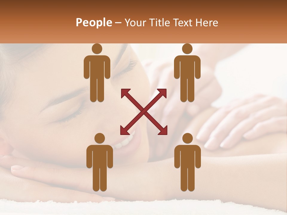 Wellness Girl Hand PowerPoint Template