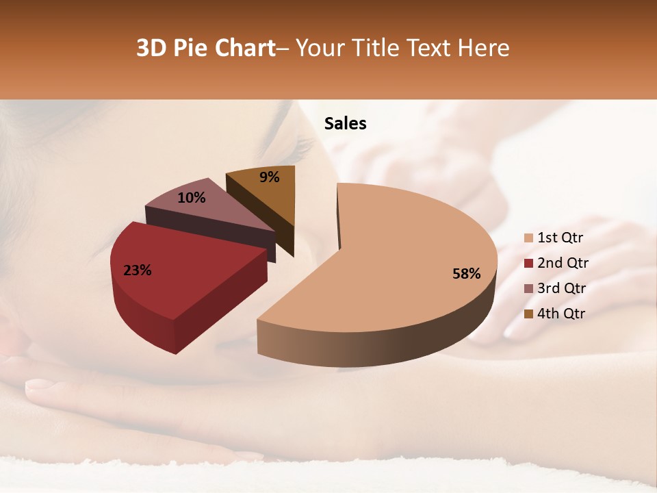 Wellness Girl Hand PowerPoint Template