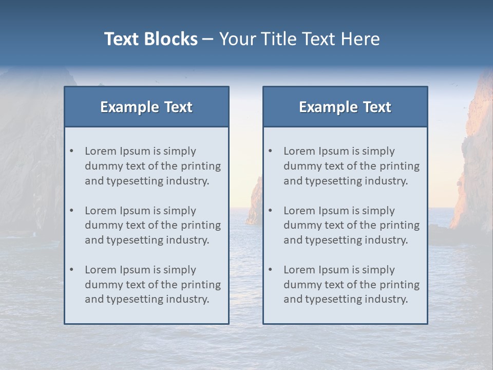 Travel Sea Birds PowerPoint Template