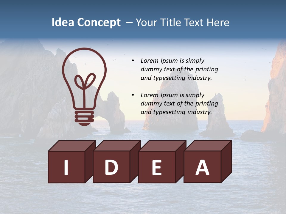 Travel Sea Birds PowerPoint Template