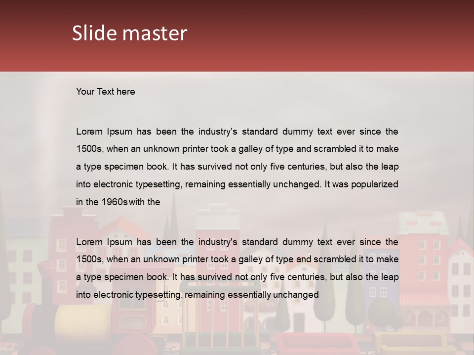 Childhood Animal Drive PowerPoint Template