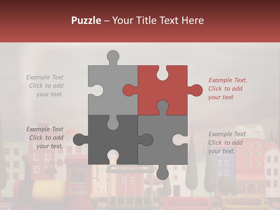 Childhood Animal Drive PowerPoint Template