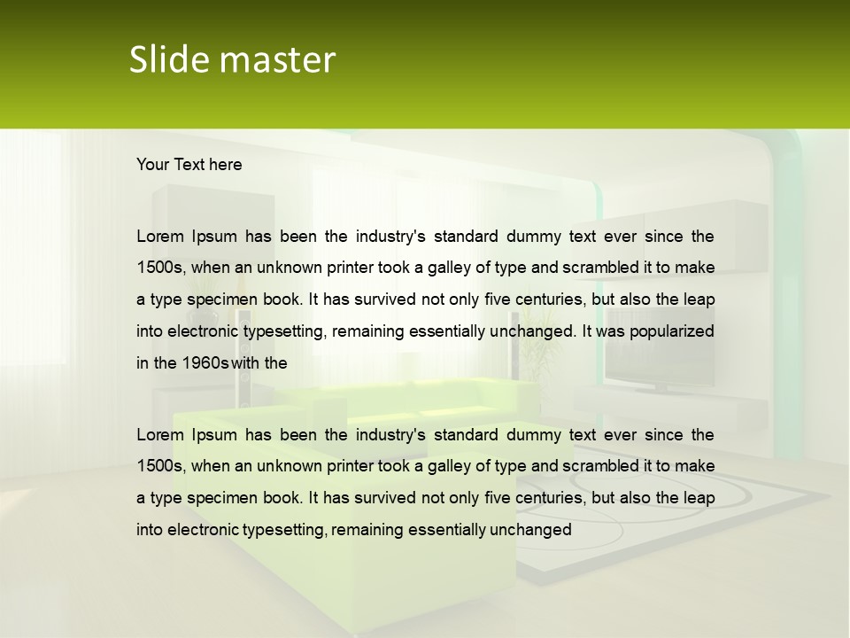 Penthouse Apartment Urban PowerPoint Template