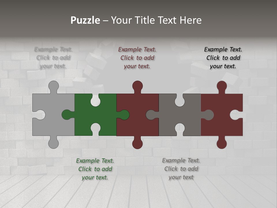 Grunge Destruction Illustration PowerPoint Template