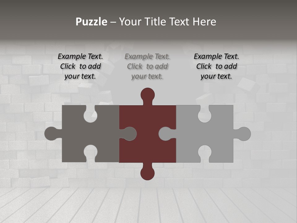 Grunge Destruction Illustration PowerPoint Template