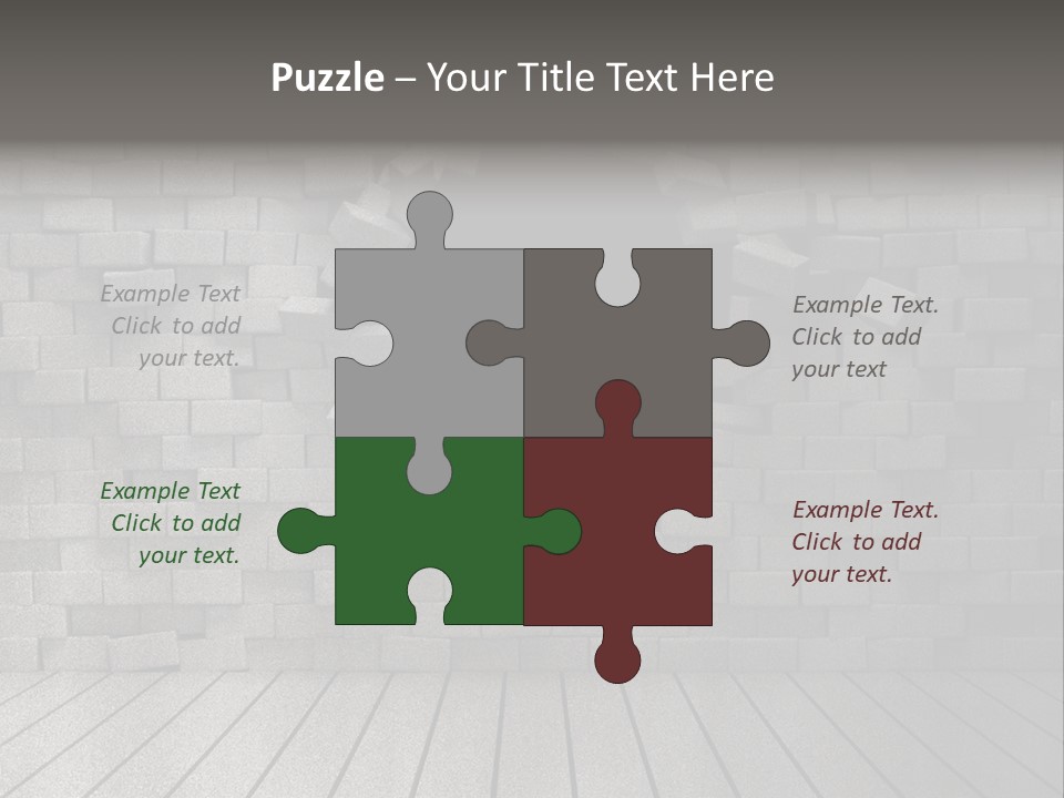 Grunge Destruction Illustration PowerPoint Template