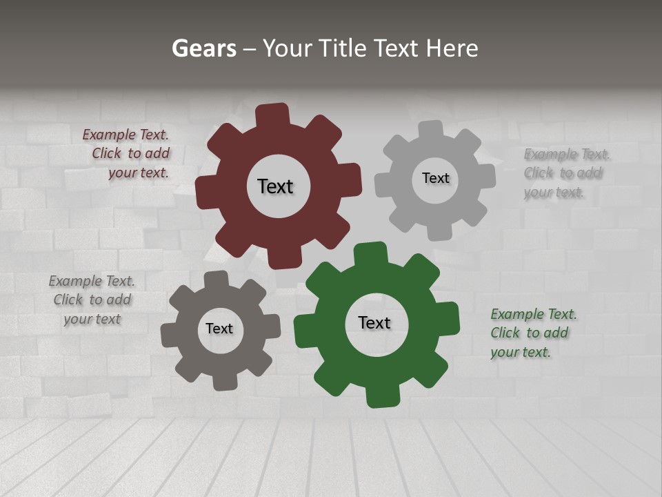 Grunge Destruction Illustration PowerPoint Template
