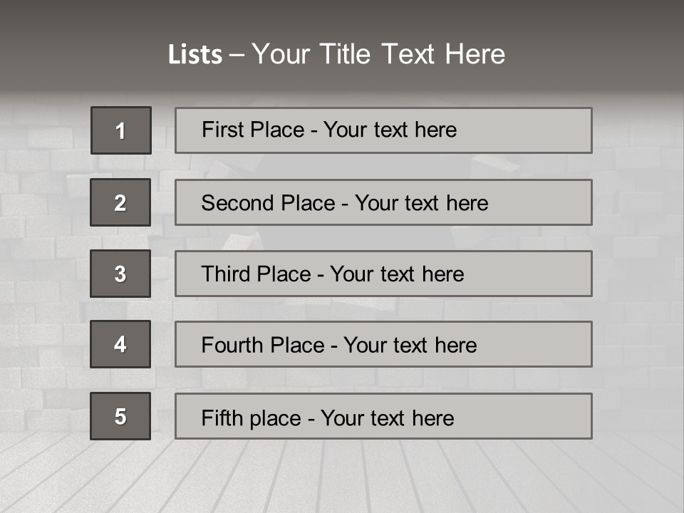 Grunge Destruction Illustration PowerPoint Template