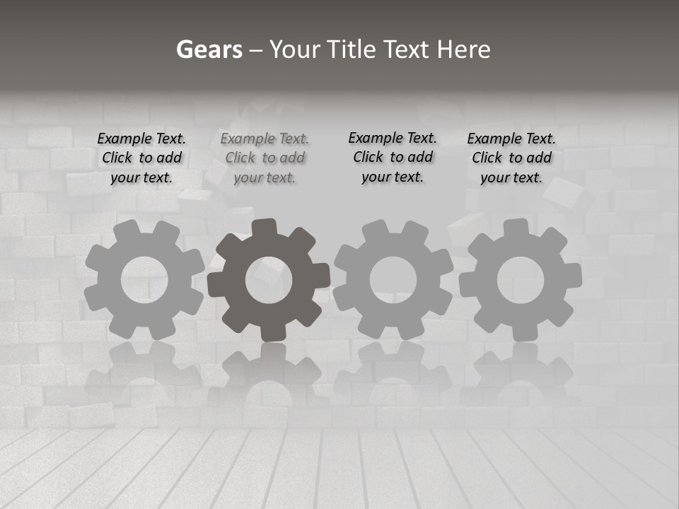 Grunge Destruction Illustration PowerPoint Template