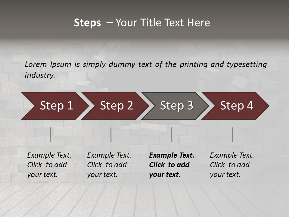 Grunge Destruction Illustration PowerPoint Template