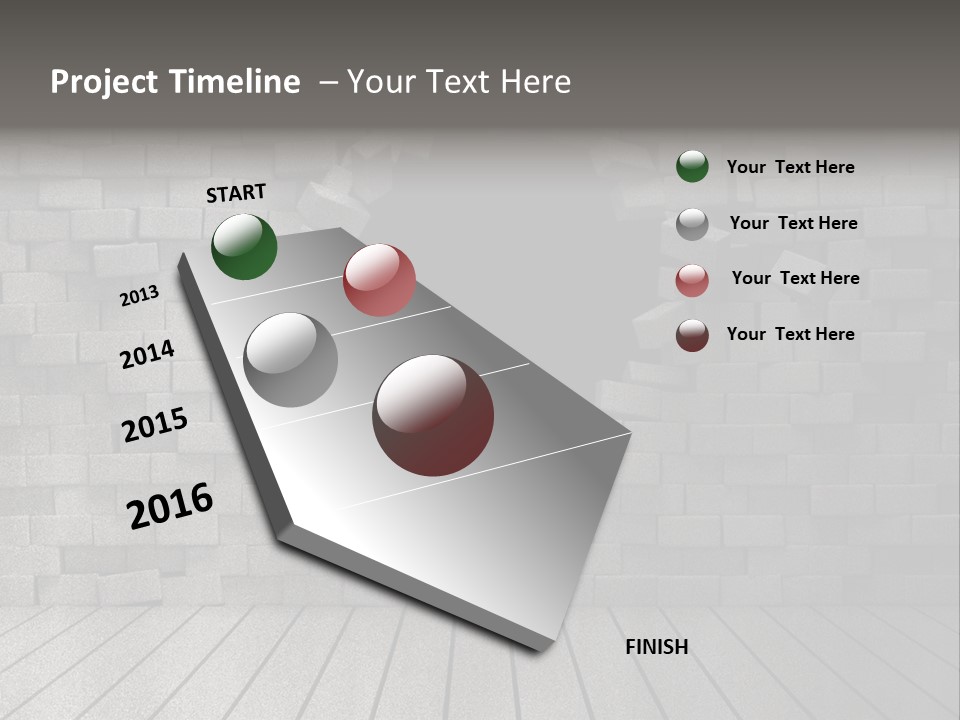 Grunge Destruction Illustration PowerPoint Template