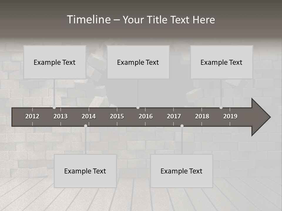 Grunge Destruction Illustration PowerPoint Template