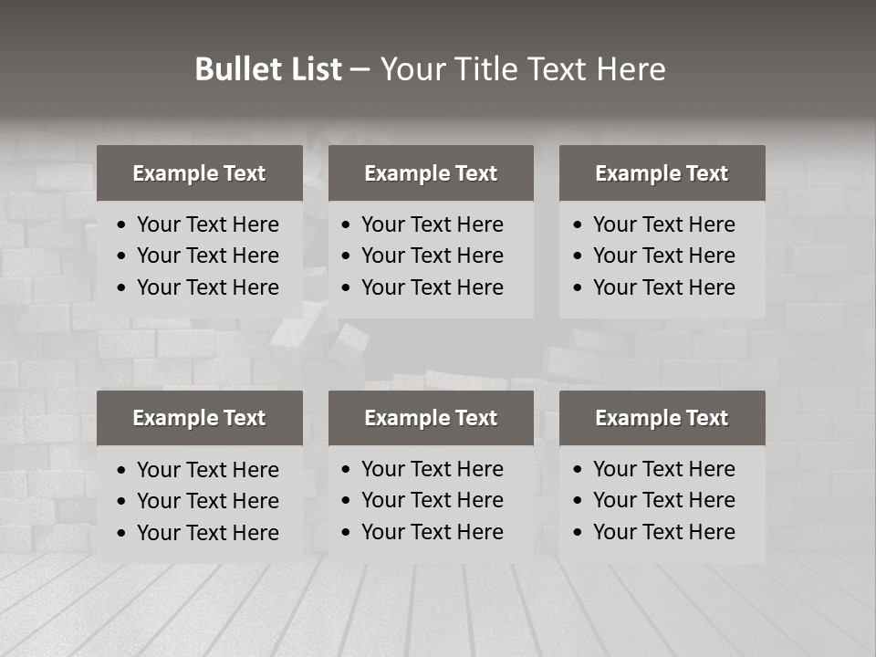 Grunge Destruction Illustration PowerPoint Template