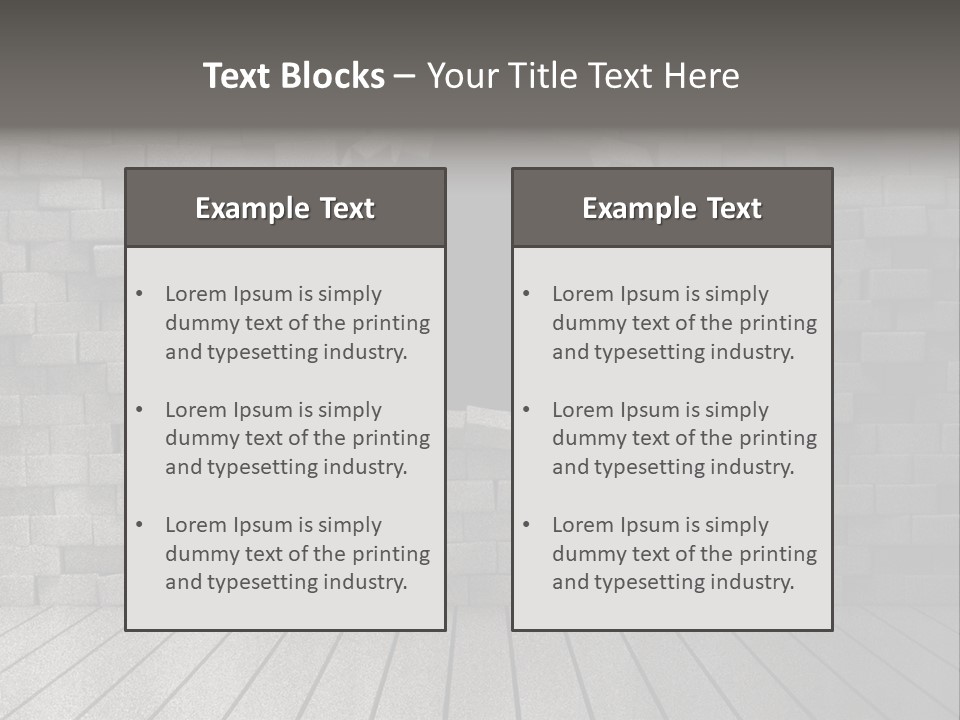 Grunge Destruction Illustration PowerPoint Template