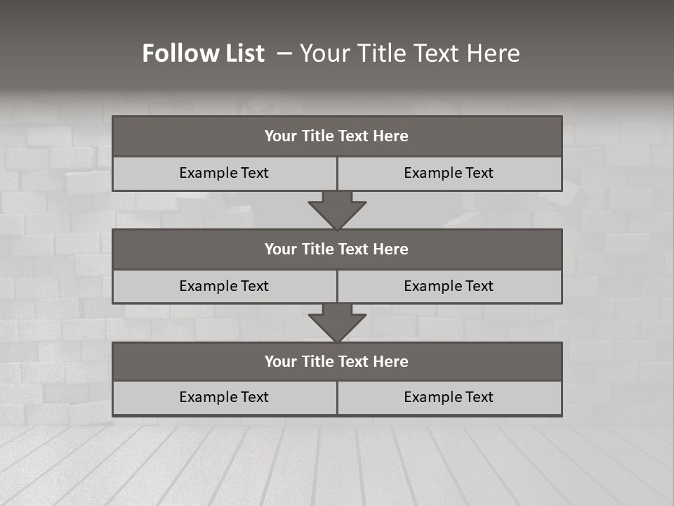 Grunge Destruction Illustration PowerPoint Template