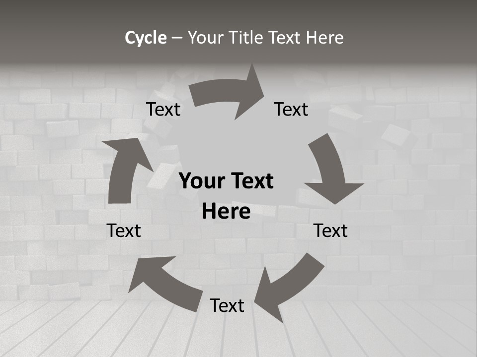 Grunge Destruction Illustration PowerPoint Template