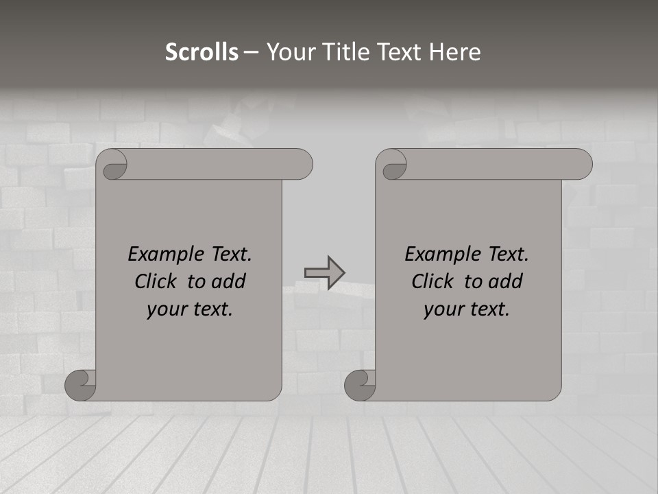 Grunge Destruction Illustration PowerPoint Template