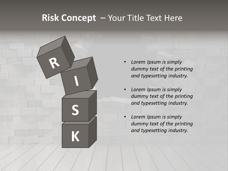 Grunge Destruction Illustration PowerPoint Template