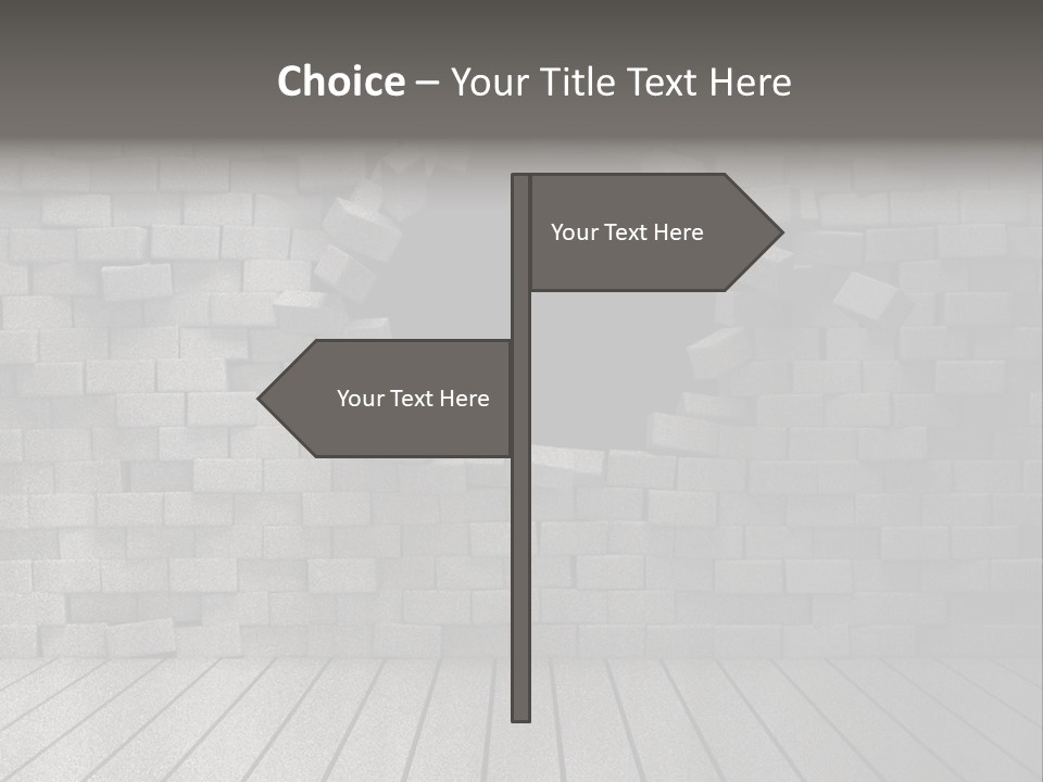 Grunge Destruction Illustration PowerPoint Template