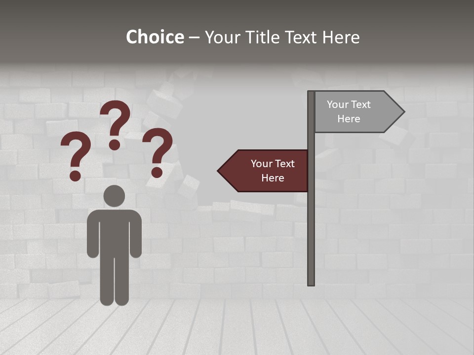 Grunge Destruction Illustration PowerPoint Template